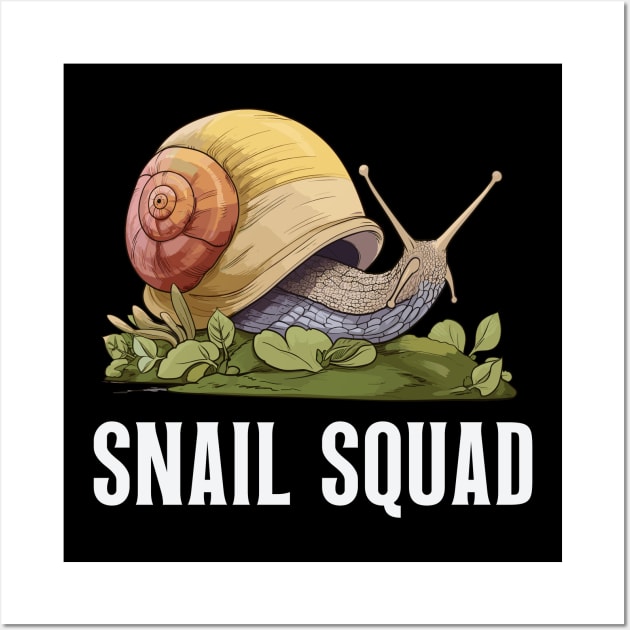 Snail Squad Wall Art by Infinitee Shirts